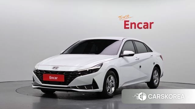Hyundai Avante (CN7) 2021 Белый из Кореи