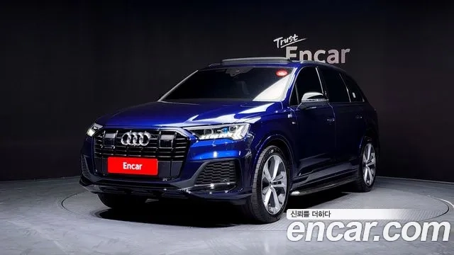 Audi Q7 (4M) 2022 Синий из Кореи