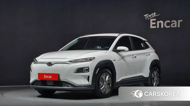 Hyundai Kona Electric 2021 Белый из Кореи