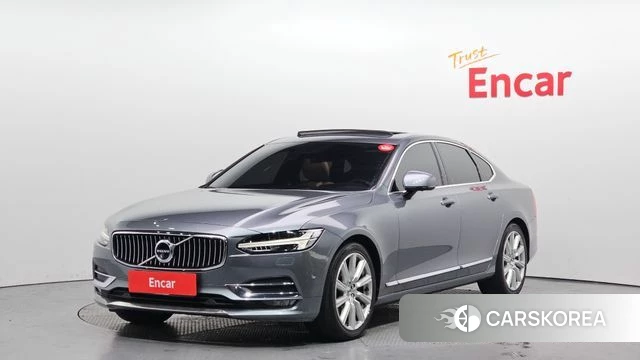 Volvo S90 2018 Серебристо-серый из Кореи