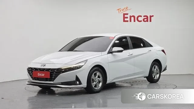Hyundai Avante (CN7) 2021 Белый из Кореи