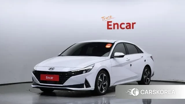 Hyundai Avante (CN7) 2022 Белый из Кореи