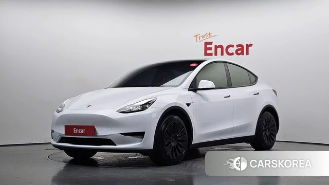 Tesla Model Y 2023 Белый из Кореи