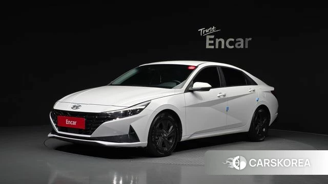 Hyundai Avante Hybrid (CN7) 2021 Белый из Кореи