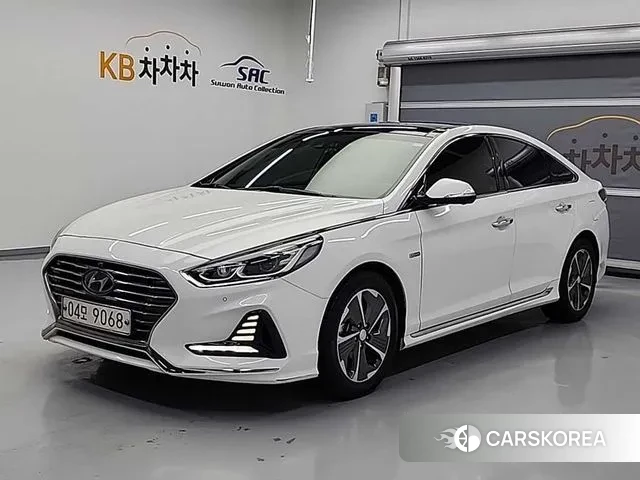 Hyundai Sonata New Rise Hybrid 2018 Белый из Кореи