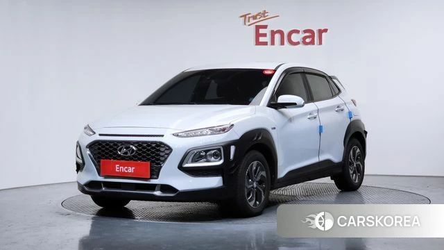 Hyundai Kona Hybrid 2019 Белый из Кореи