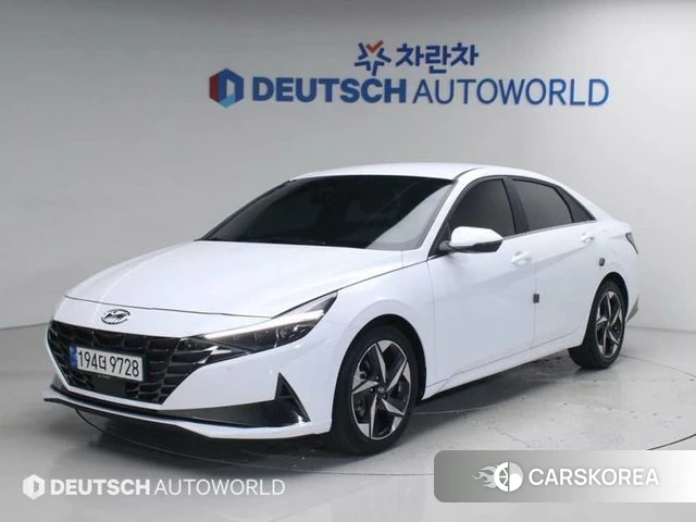 Hyundai Avante (CN7) 2022 Белый из Кореи