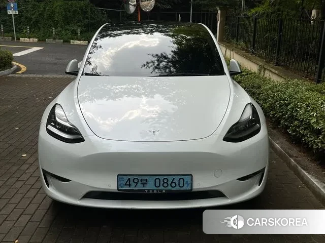 Tesla Model Y 2022 Белый из Кореи