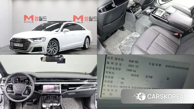 Audi A8 (D5) 2021 Белый из Кореи