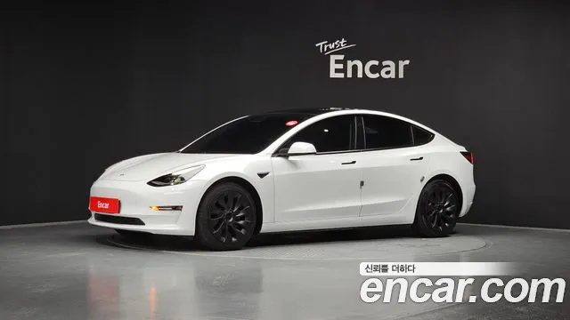 Tesla Model 3 2021 Белый из Кореи