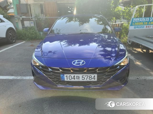 Hyundai Avante (CN7) 2021 Синий из Кореи