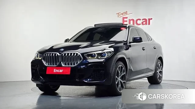 BMW X6 (G06) 2022 Черный из Кореи