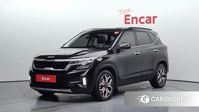 Kia Seltos 2022 Черный из Кореи