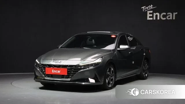 Hyundai Avante (CN7) 2020 Темно-зеленый из Кореи