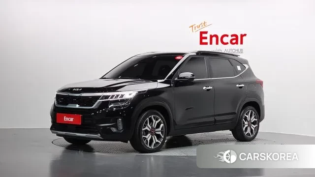 Kia Seltos 2021 Черный из Кореи