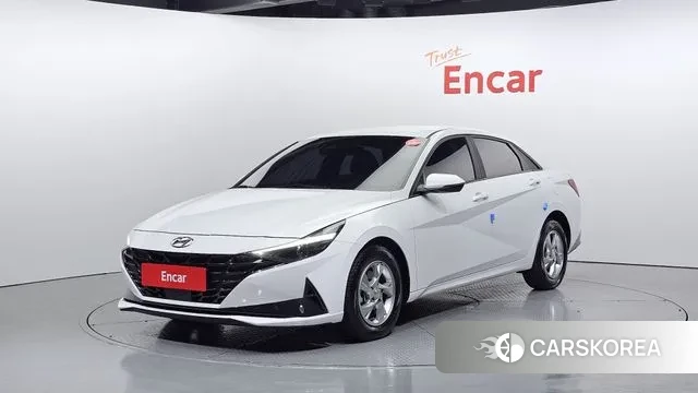 Hyundai Avante (CN7) 2021 Белый из Кореи