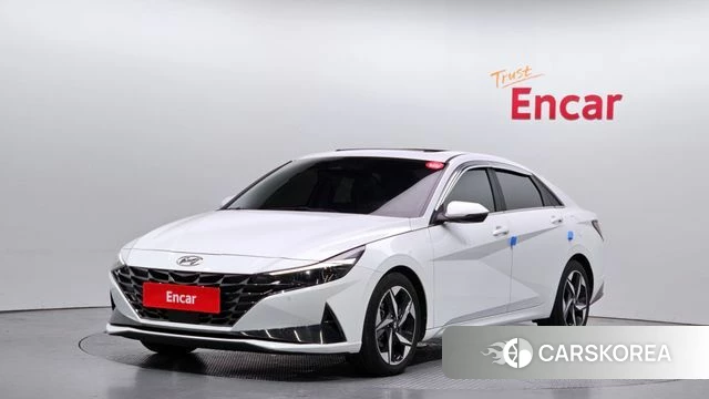Hyundai Avante (CN7) 2021 Белый из Кореи