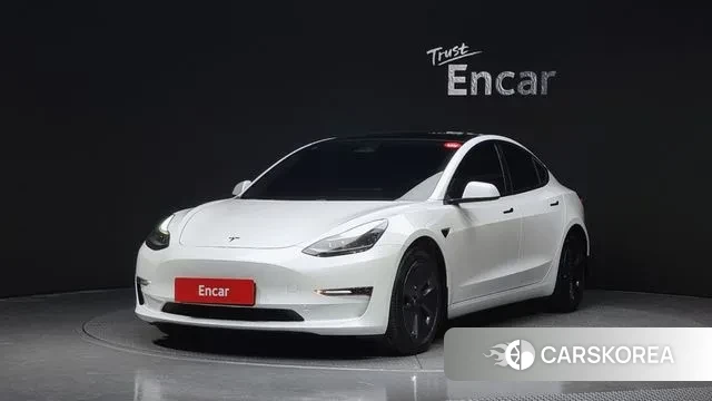 Tesla Model 3 2021 Белый из Кореи