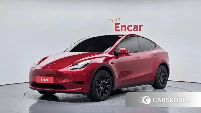 Tesla Model Y 2024 Красный из Кореи