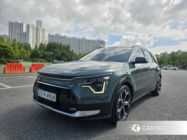 Kia Di Ol Nu Niro 2022 Светло-зеленый из Кореи