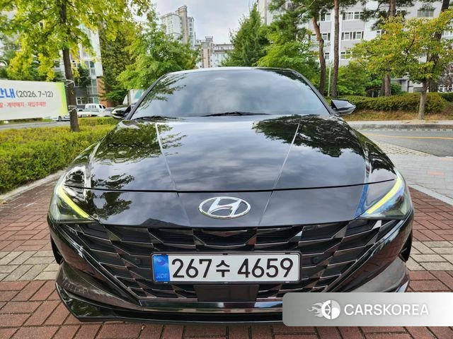 Hyundai Avante (CN7) 2022 Черный из Кореи
