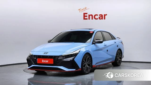 Hyundai Avante (CN7) 2021 Небесно-голубой из Кореи
