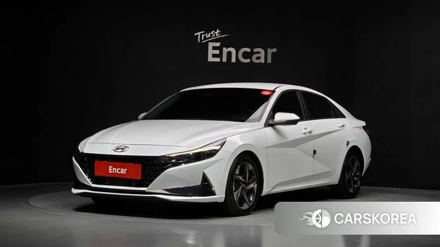 Hyundai Avante (CN7) 2021 Белый из Кореи