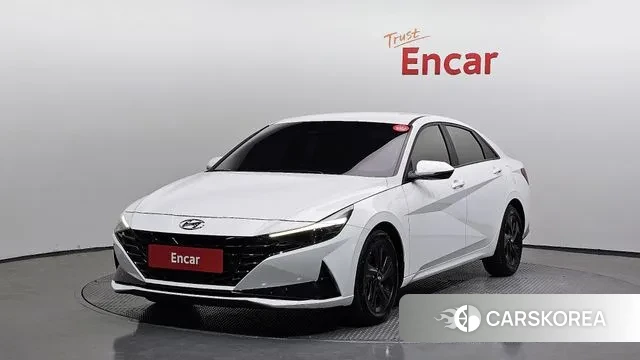Hyundai Avante Hybrid (CN7) 2021 Белый из Кореи
