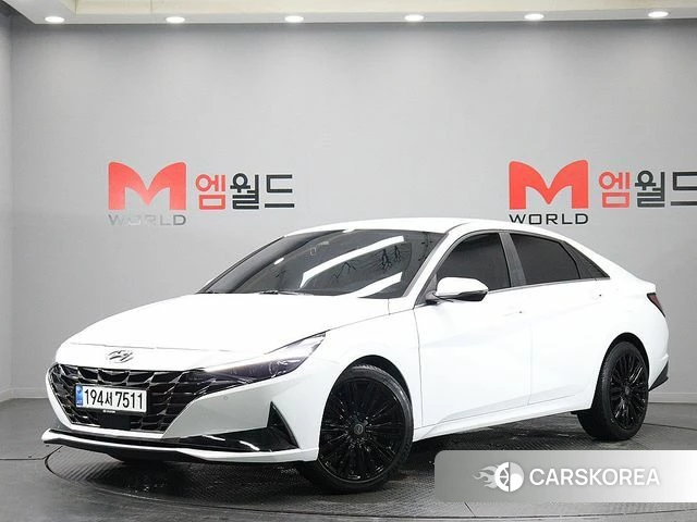 Hyundai Avante (CN7) 2020 Белый из Кореи