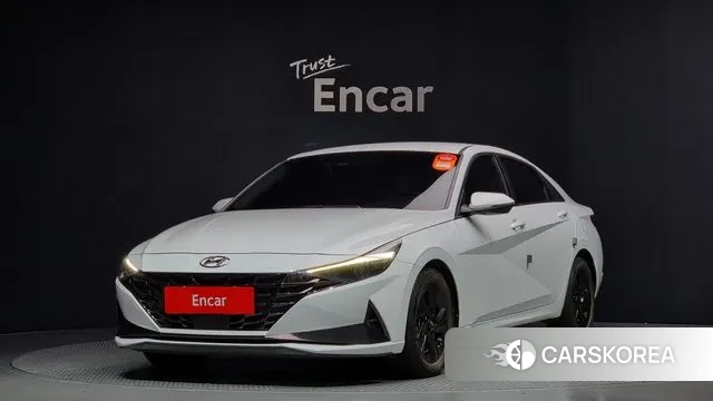 Hyundai Avante Hybrid (CN7) 2021 Белый из Кореи