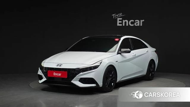 Hyundai Avante (CN7) 2021 Белый из Кореи