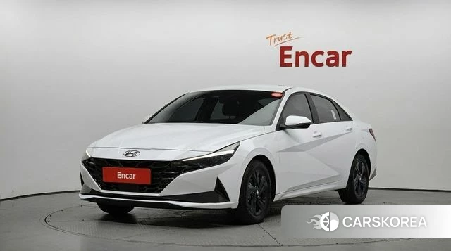 Hyundai Avante Hybrid (CN7) 2022 Белый из Кореи