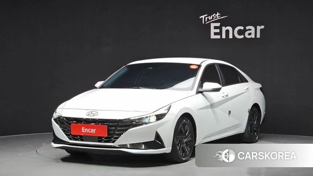 Hyundai Avante Hybrid (CN7) 2021 Белый из Кореи