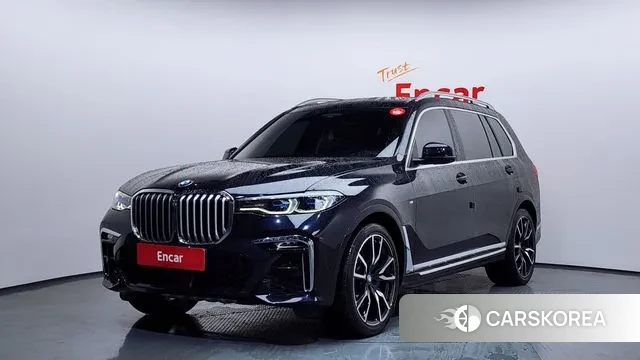 BMW X7 (G07) 2021 Черный из Кореи