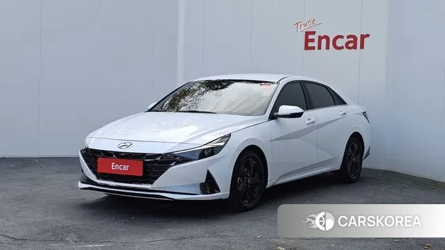 Hyundai Avante (CN7) 2021 Белый из Кореи