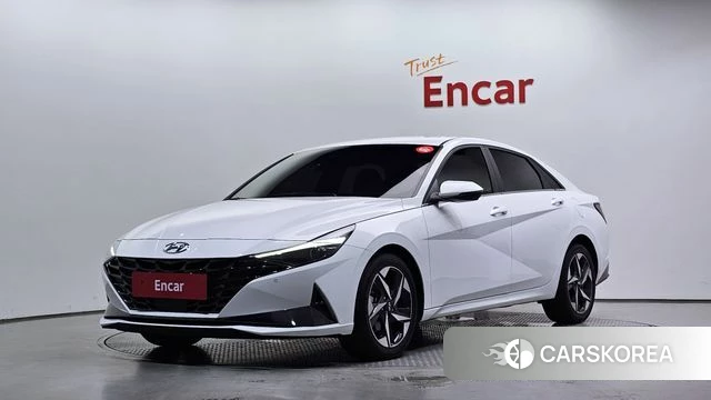Hyundai Avante (CN7) 2022 Белый из Кореи