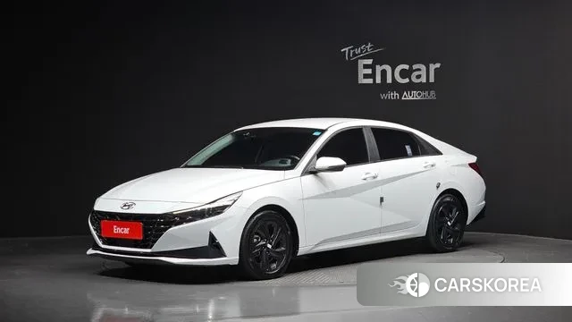 Hyundai Avante Hybrid (CN7) 2021 Белый из Кореи