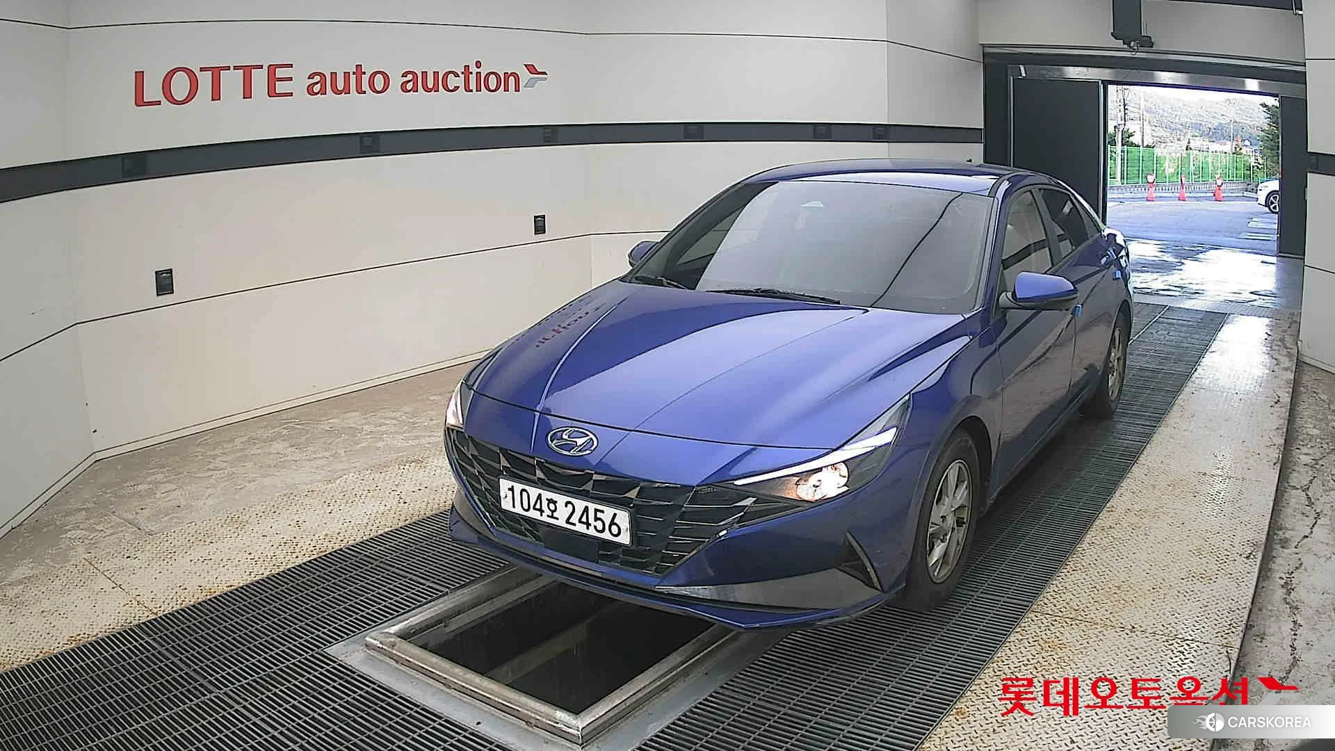 Hyundai Avante 2021 Intense Blue из Кореи
