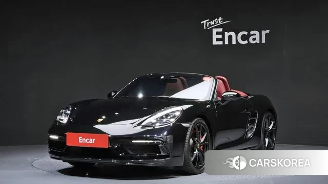 Porsche 718 Boxster 2019 Черный из Кореи