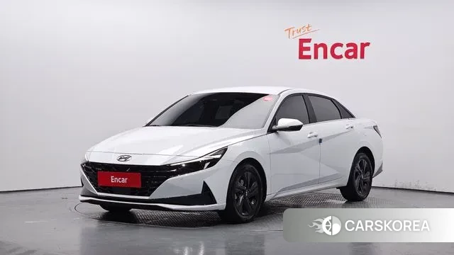 Hyundai Avante (CN7) 2021 Белый из Кореи