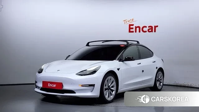 Tesla Model 3 2021 Белый из Кореи