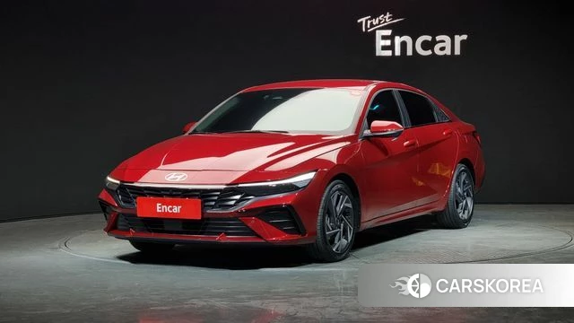 Hyundai The New Avante Hybrid (CN7) 2024 Красный из Кореи