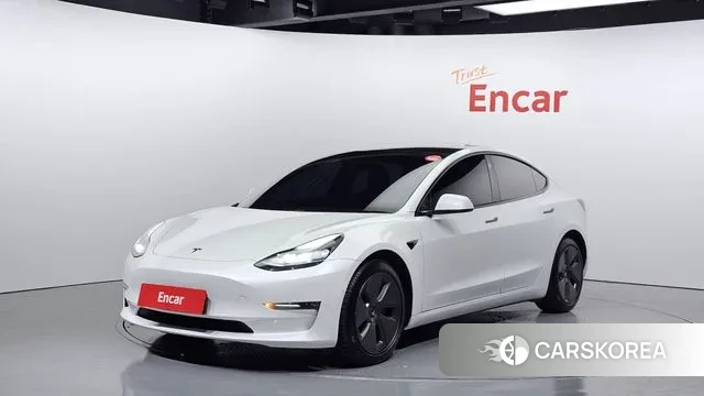 Tesla Model 3 2021 Белый из Кореи