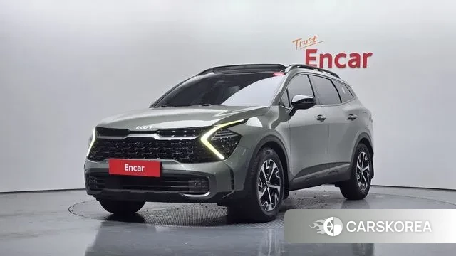Kia Sportage 5th Generation Hybrid 2021 Зеленый из Кореи