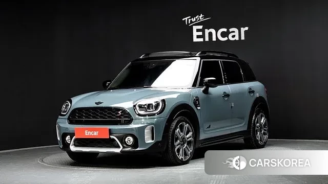 Mini Cooper S Countryman 2023 Небесно-голубой из Кореи