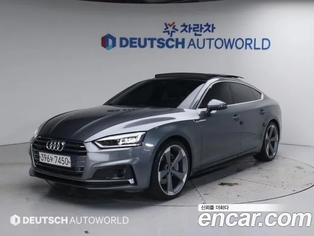 Audi A5 (F5) 2019 Серый из Кореи