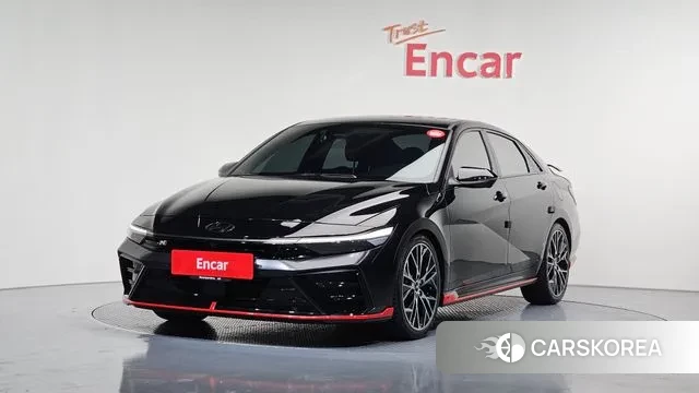 Hyundai The New Avante (CN7) 2023 Черный из Кореи