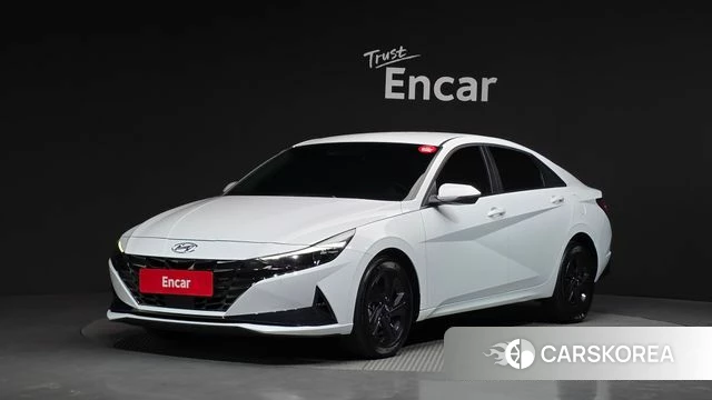 Hyundai Avante (CN7) 2022 Белый из Кореи