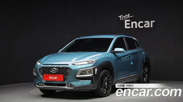 Hyundai Kona Hybrid 2020 Небесно-голубой из Кореи