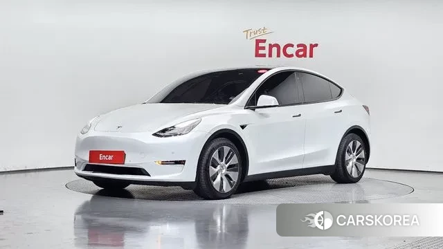 Tesla Model Y 2022 Белый из Кореи